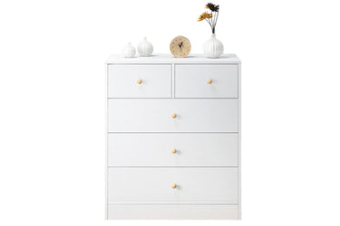 Tallboy Modern White Tall boy Chest of Drawers Dresser